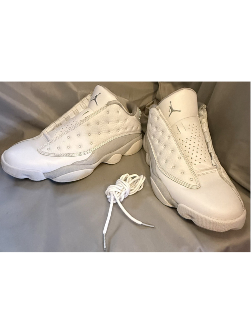 Nike Air Jordan 13 XIII Retro Low Pure Money White Sneakers 310810-100 Size 9